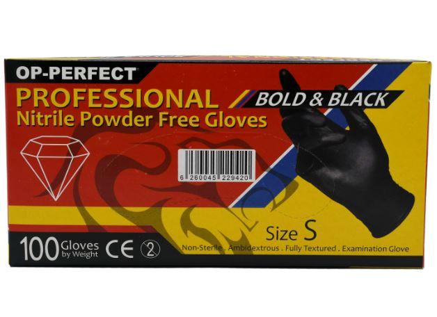 دستکش نیتریل مشکی OP-Perfect سایز Small