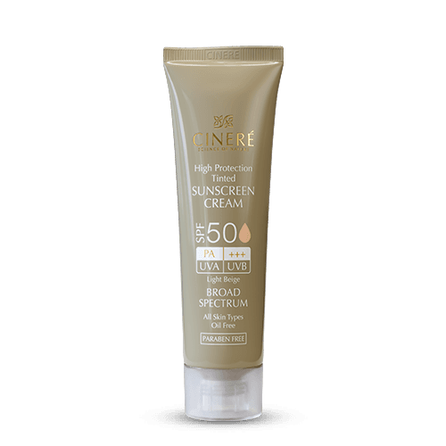 کرم ضد آفتاب رنگی SPF50 سینره