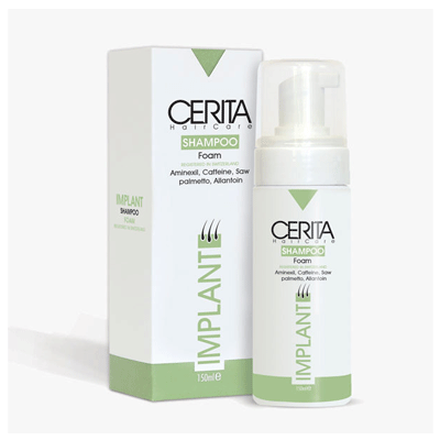 شامپو سریتا فوم بعد از کاشت مو