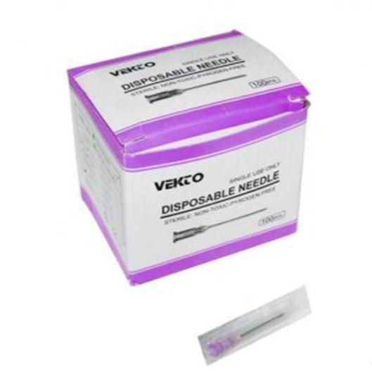 سر سوزن گیج ۲۴ بنفش Vekto