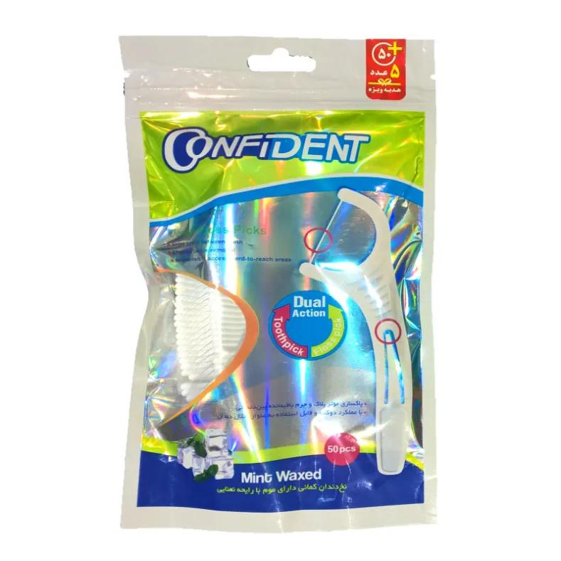 نخ دندان کانفیدنت کد 1376 تعداد 50 عددی