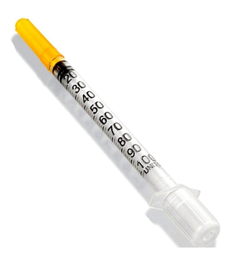 سرنگ انسولین سرسوزن متصل یک میلیلیتر سها