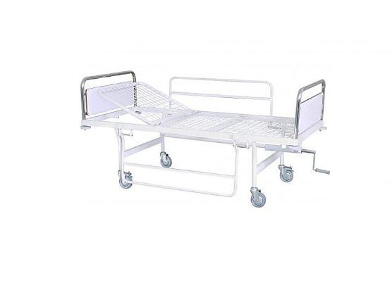 تخت بیمار یک شکن کفی فلزی بدون تنظیم ارتفاع