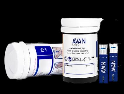دستگاه تست قند خون آوان به همراه نوار تست قند خون