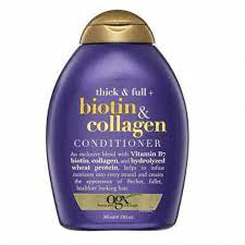 شامپو حجم دهنده بدون سولفات او جی ایکس حاوی بیوتین و کلاژن حجم 385 میل