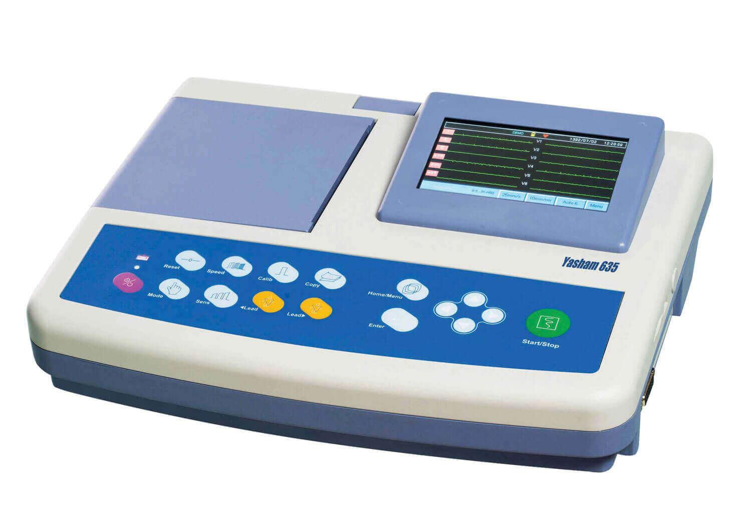 دستگاه نوار قلب شش کانال یاشام