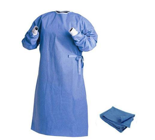 گان جراح آستین مچ دار استریل با حوله