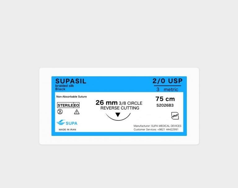 نخ جراحی سیلک ریورس کات ۲/۰ سوپا