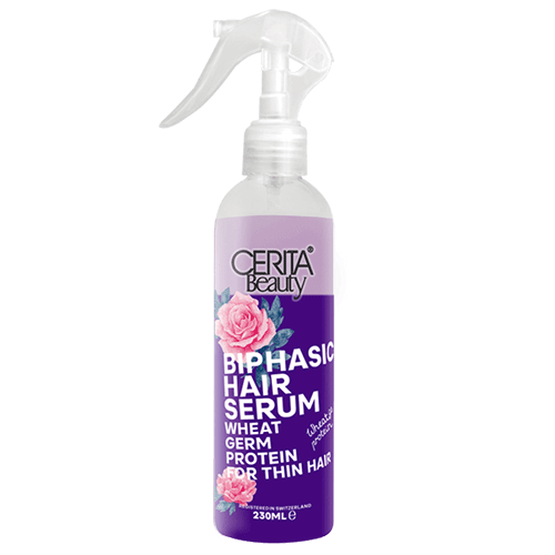 سرم مو دو فاز مناسب موهای نازک و کم حجم سریتا بیوتی