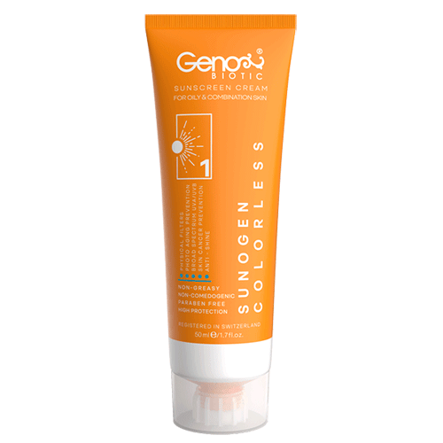 کرم ضدآفتاب سانوژن (مناسب پوست های چرب و مختلط)-بی رنگ Colorless ژنوبایوتیک