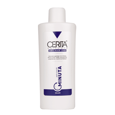 شامپو ضد ریزش مینوتا سریتا مخصوص موهای خشک 200 میلی لیتر