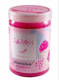 اسکراب شکری لایه بردار پوست ژبن پلاس مدل Strawberry وزن 900 گرم