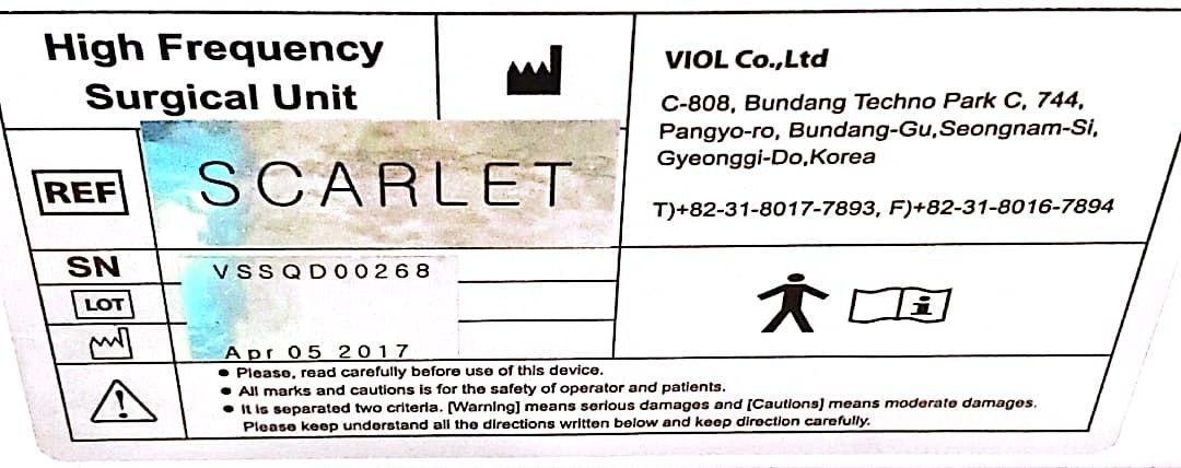 آر اف اسکارلت دستگاه RF فرکشنال scarlet-s دست دو/مدینیوم