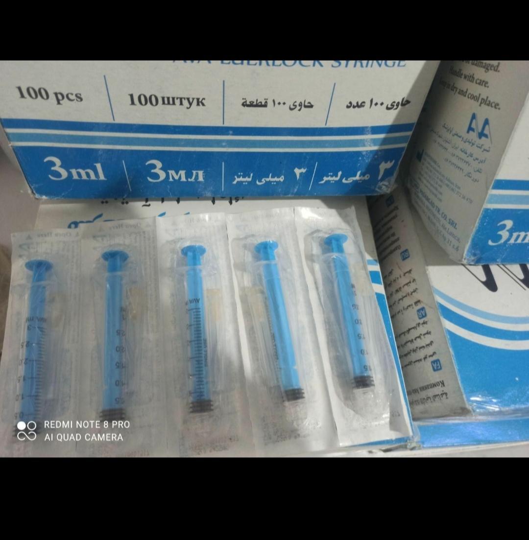 سرنگ سه سی سی سوپاپ دار پیچی اوانو/مدینیوم