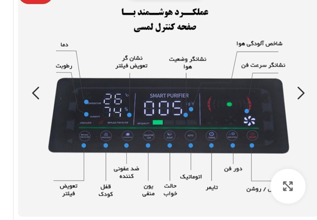 دستگاه تصفیه هوا ۷ مرحله ای رپس گلوبالدست دو/مدینیوم
