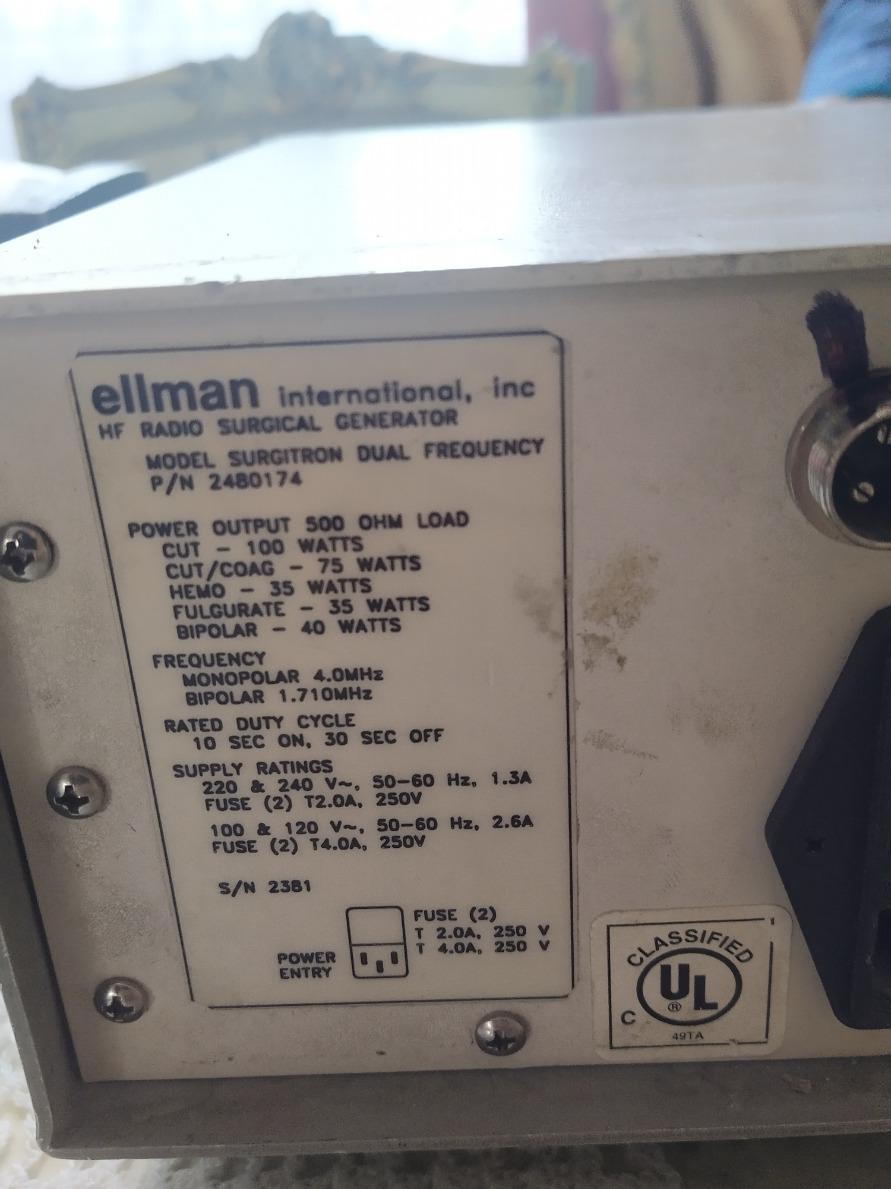 رادیو فرکانسی (سرجری)دست دو/مدینیوم