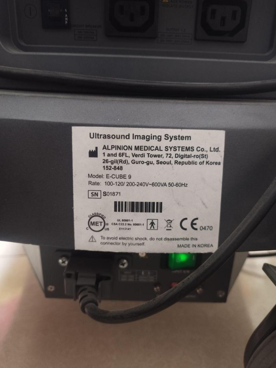 سونوگرافی آلپینیون Alpinion ecube e9دست دو/مدینیوم