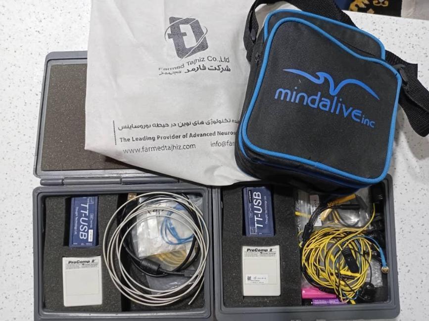 فروش 2 دستگاه نوروفیدبک پروکامپ2 و یک دستگاه tdcs مایند الایودست دو/مدینیوم