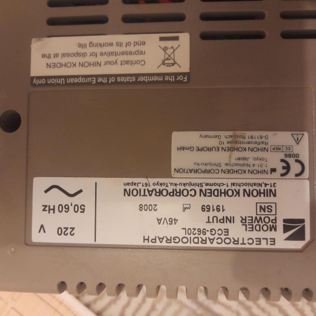 دستگاه نوار قلب ژاپنی مدل نیهون کدندست دو/مدینیوم