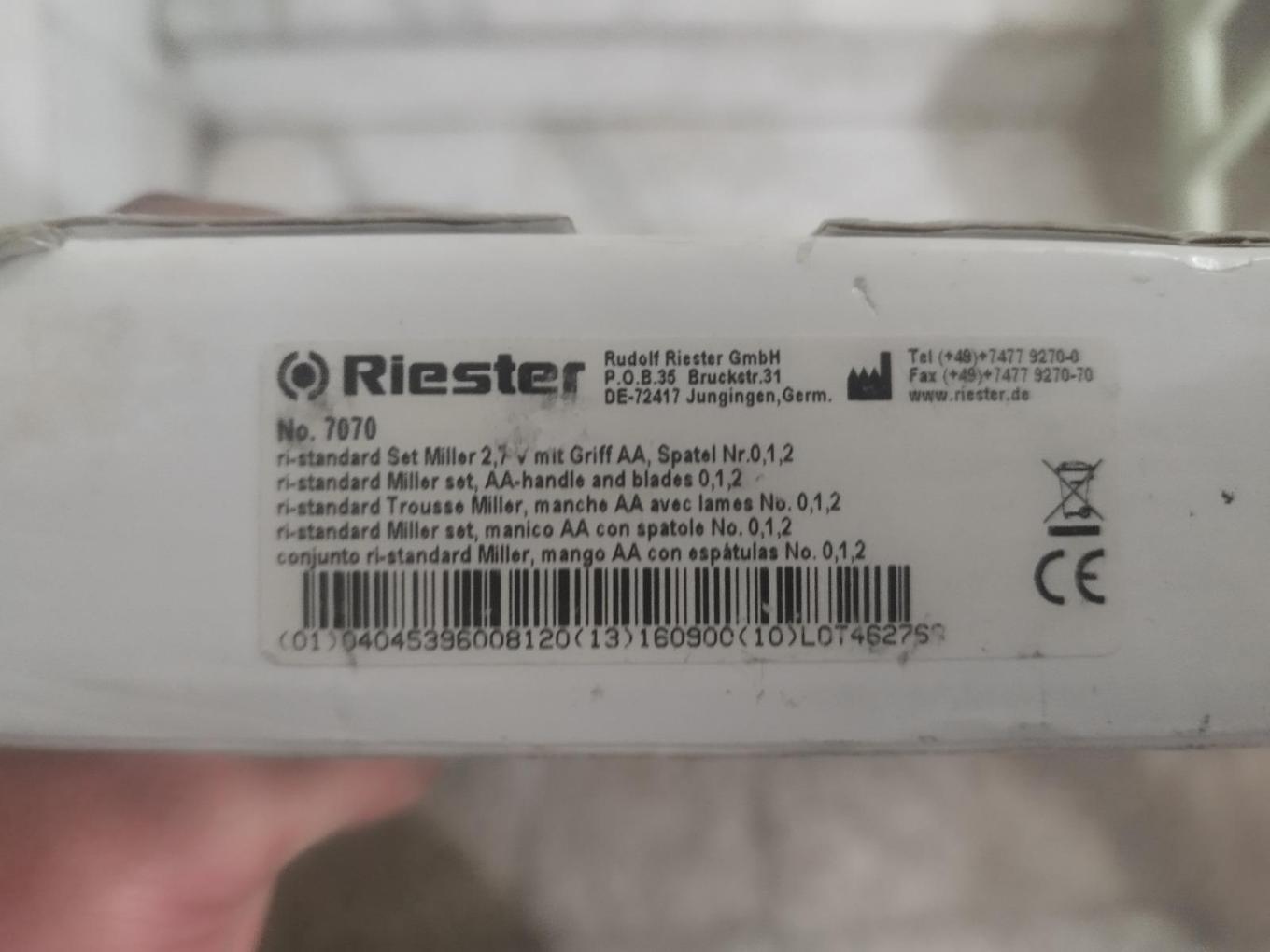 لارنسکوپ ریشتر آلمانی اصل جعبه قدیمی اصل الماننو/مدینیوم