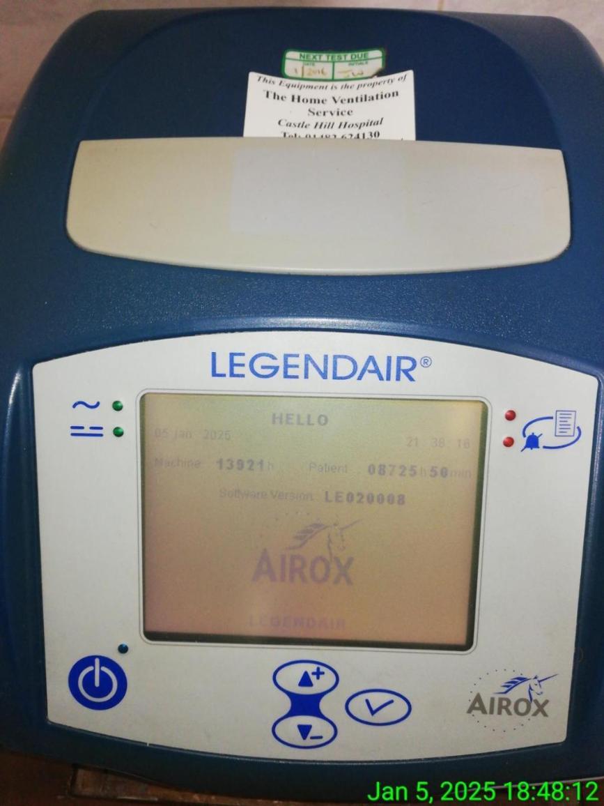 فروش ونتیلاتور AIROX LEGENDAIR دست دو/مدینیوم