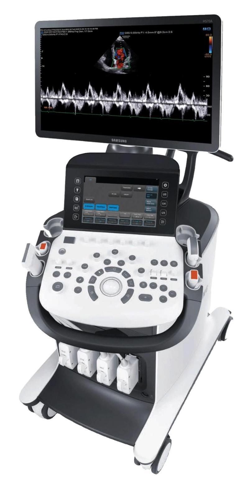 دستگاه اکو کاردیوگرافی رنگی اکبند سامسونگ HS70نو/مدینیوم