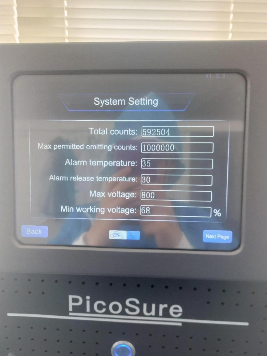 دستگاه لیزر پیکوشوردست دو/مدینیوم