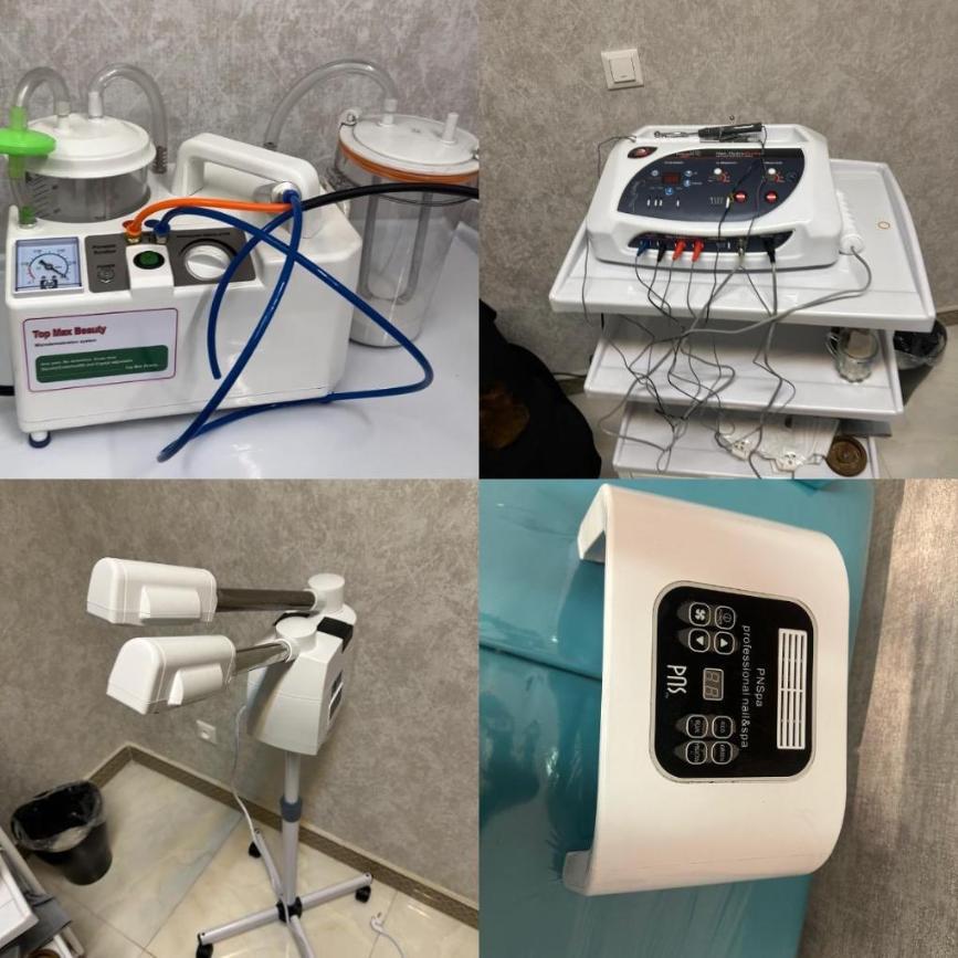 فروش تجهیزات کامل فیشیال (میکرودرم، هیدرودرمی، بخور، تونل LED)نو/مدینیوم