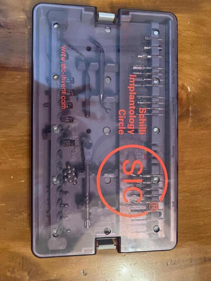 کیت ایمپلنت sic و تعداد ۱۵عدد فیکسچر sicدست دو/مدینیوم