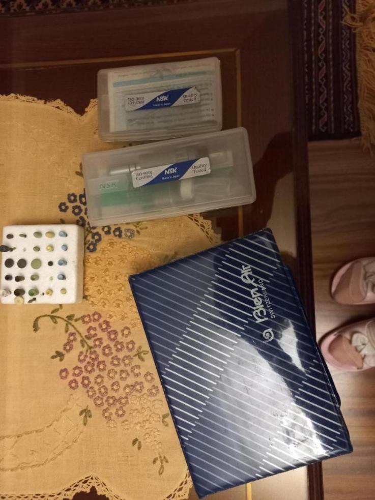 فروش یکدستگاه توربین بین ایر سوئیسی ویکدستگاه آنگل nsk ژاپنی دست دو درحد کم کارکرددست دو/مدینیوم