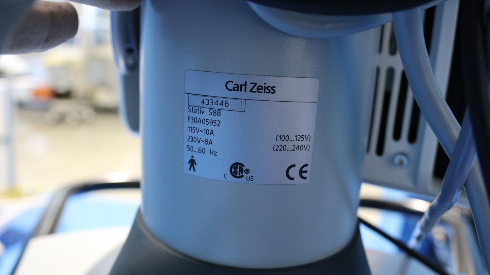 ZEISSمدل OPMI VISU 210 on S88 Standدست دو/مدینیوم