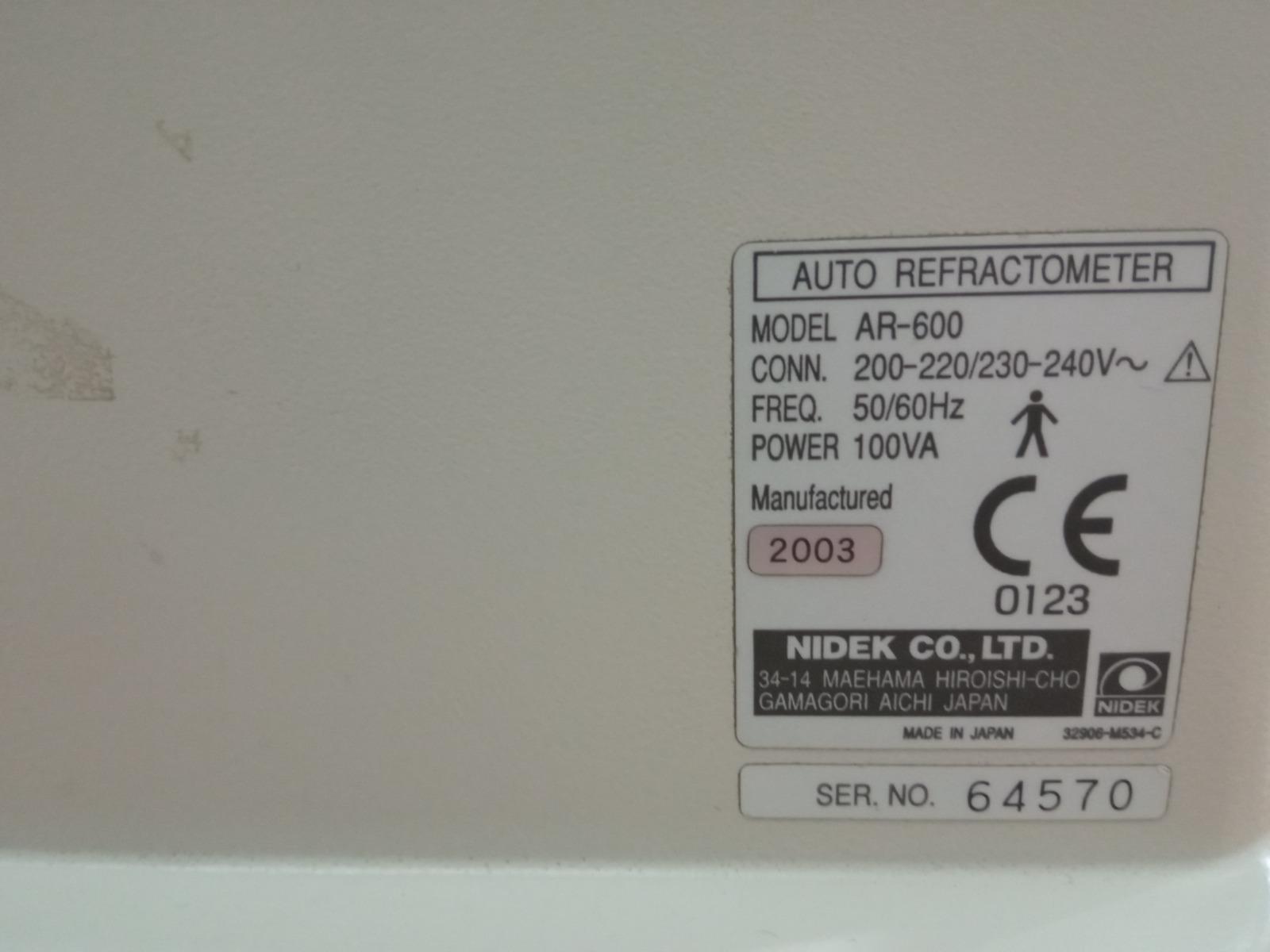 اتو رفراکتومتر نایدک AR600دست دو/مدینیوم