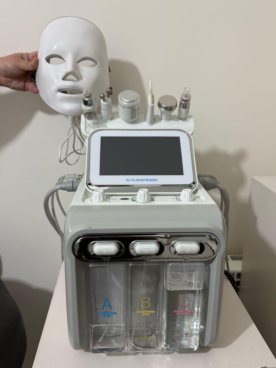 دستکاه هیدروفیشیال ۷ سره ، تونل ال ای دی، درما افنو/مدینیوم