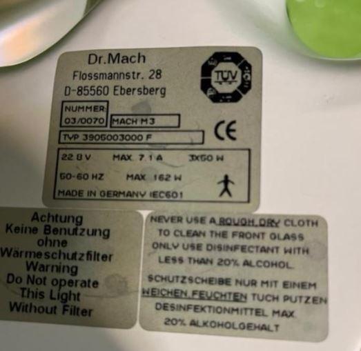 چراغ اتاق عمل دکتر ماخ آلماندست دو/مدینیوم