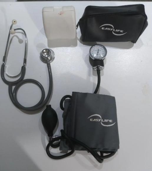 دستگاه فشار مچی ،فشارسنج و گوشی ضرباندست دو/مدینیوم